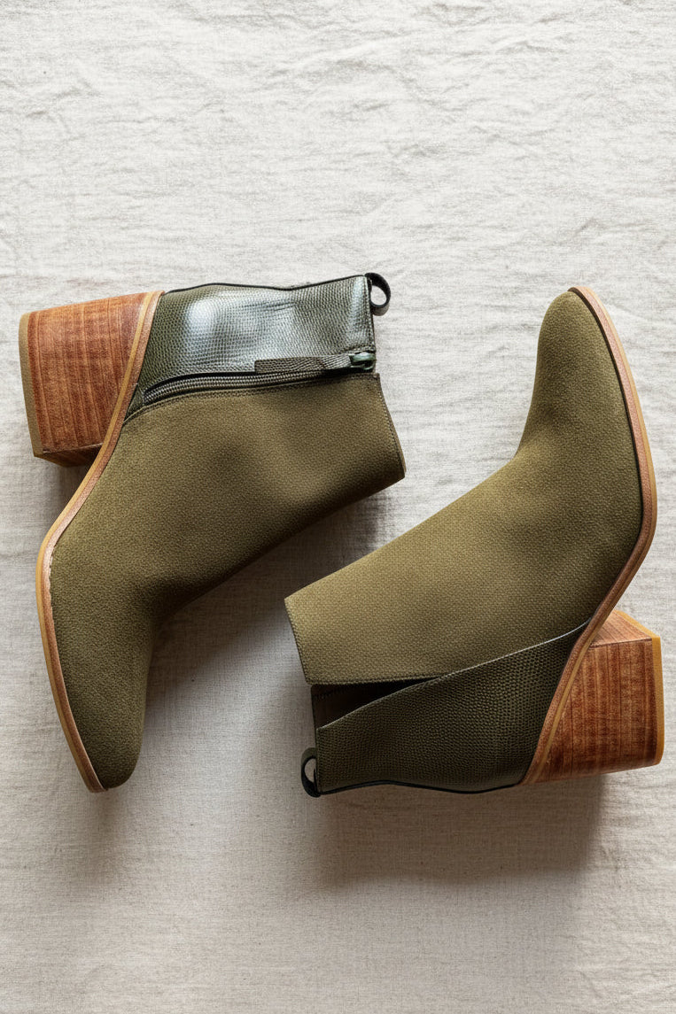 Botines Verde Olivia